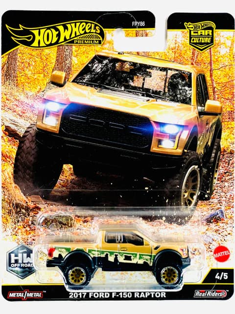 Машинка Hot Wheels 2017 Ford F-150 Raptor Off-Road