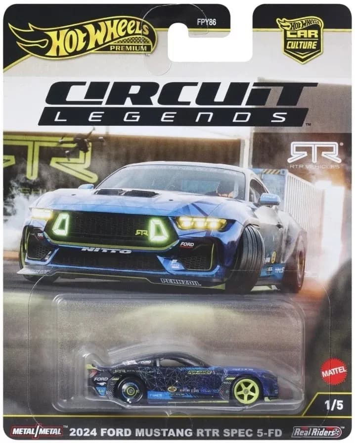 Машинка Hot Wheels 2024 Ford Mustang RTR Spec 5-FD